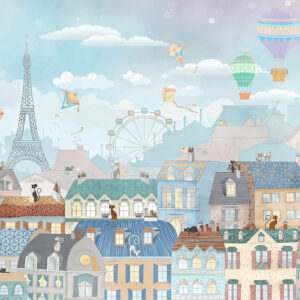 Watercolor-wallpaper-kids-tour-eiffel-paris