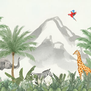 Tropical-animals-wallpaper-mural-kids