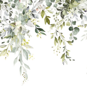 Watercolor-floral-arrangements-leaves-herbs-herbal