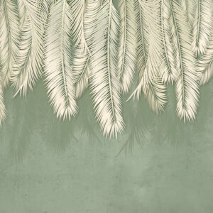 Mural-wallpaper-leaf-palm-leaves-green