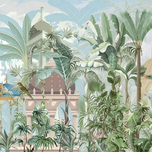 Beautiful-peacock-botanical-landscape-pergola-