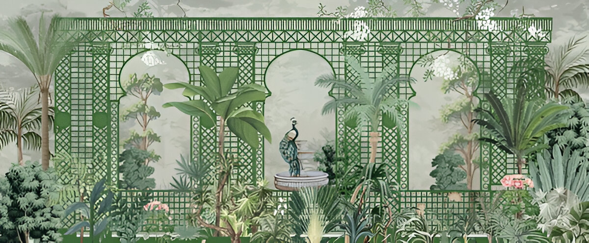 decorative-wall-mural-design-lattice-garden-