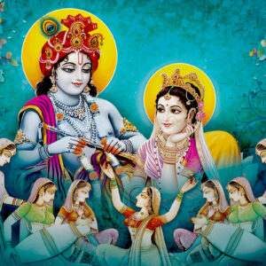 Hindu-lord-radha-kishana-texture-wallpaper