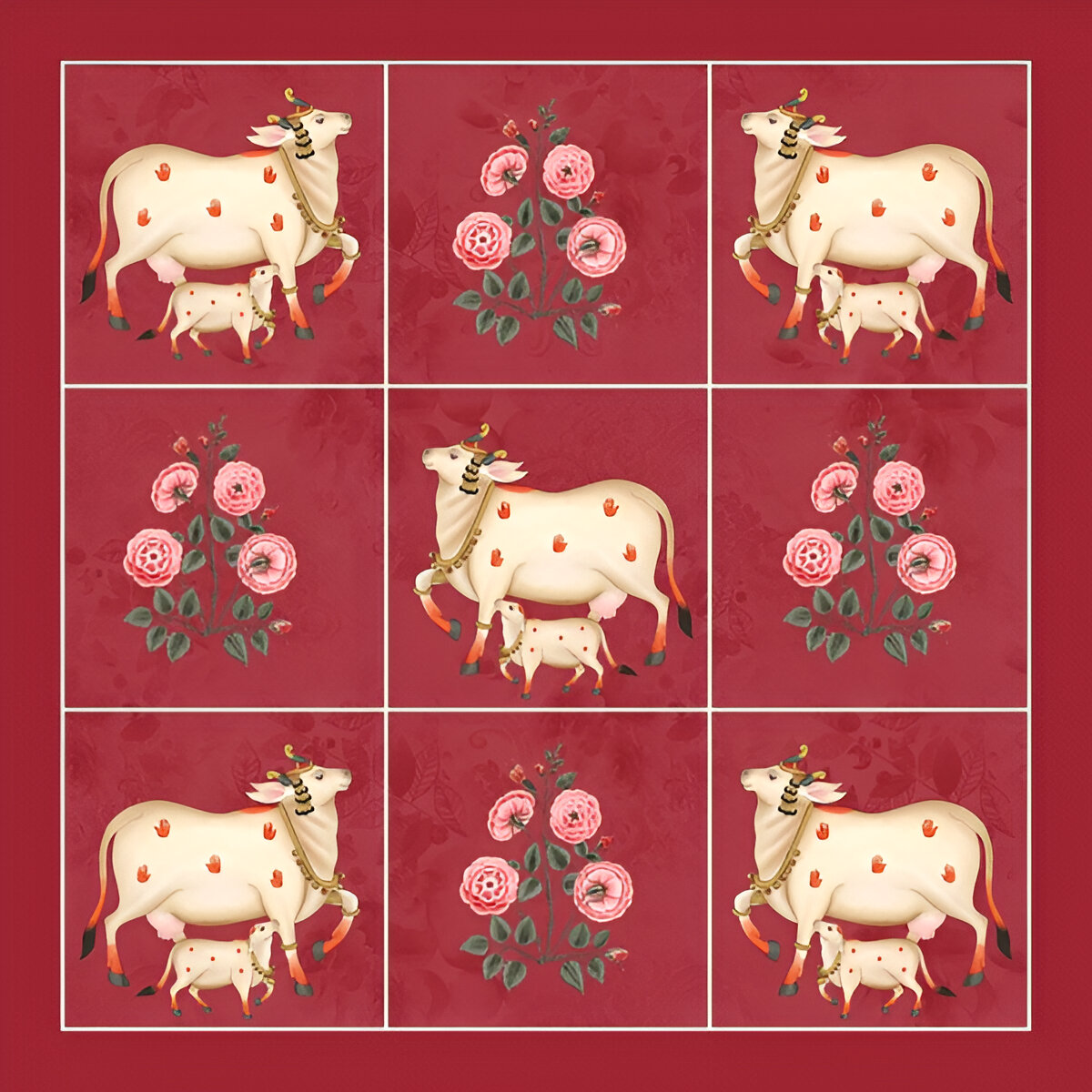 illustrationindain-traditional-pichwai-art-cow-illustration-