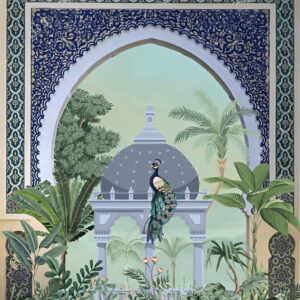 Moroccan-garden-arch-peacock-palace-tree-