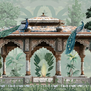 Mughal-garden-arch-peacock-plant-botanical-tropical