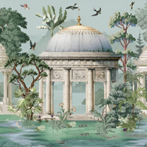 Mughal-garden-wallpaper-mural-designdome-brds-
