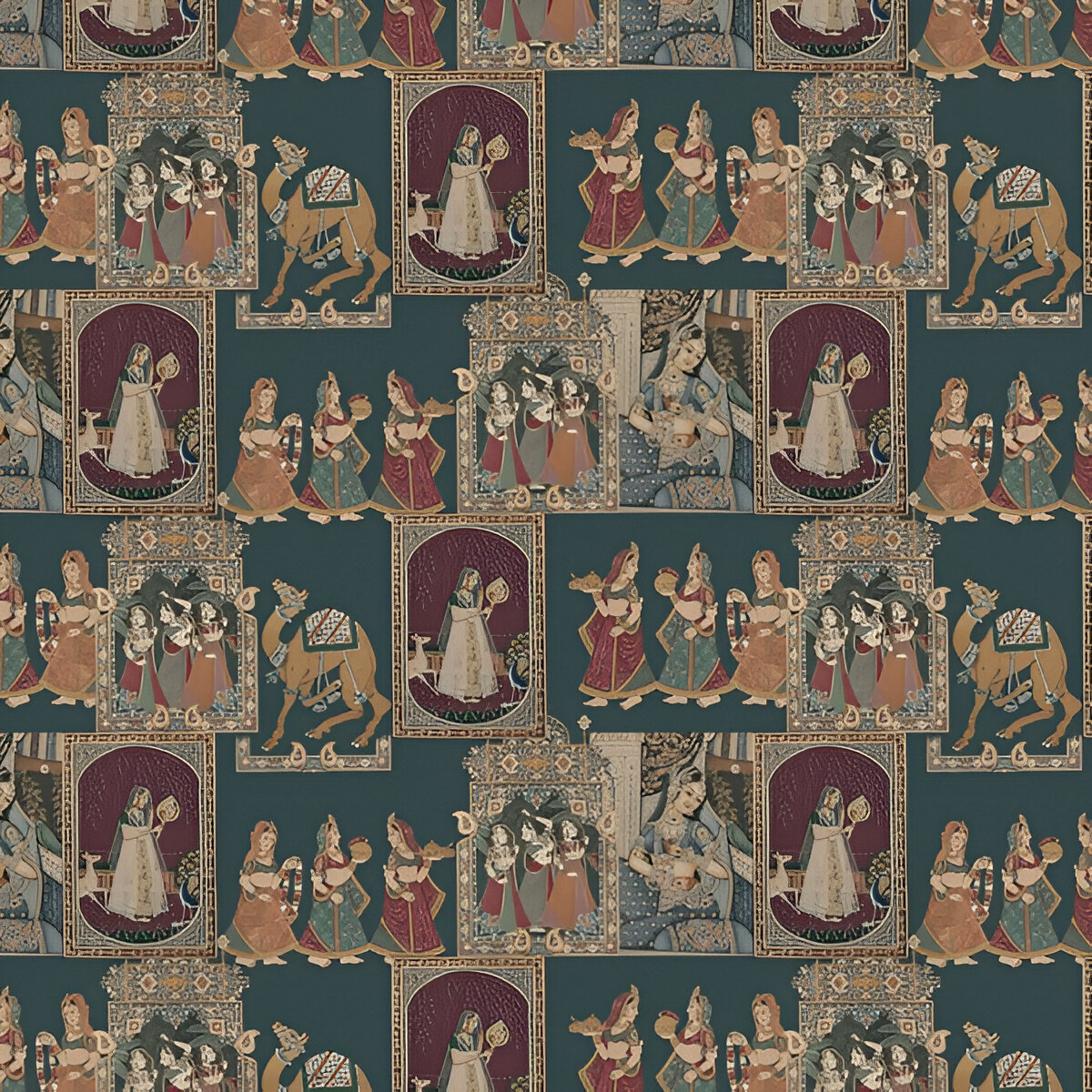 queen-dancing-entertaining-garden-wallpaper-
