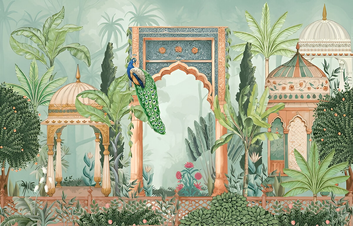 traditional-mughal-garden-peacock-tree-palace-