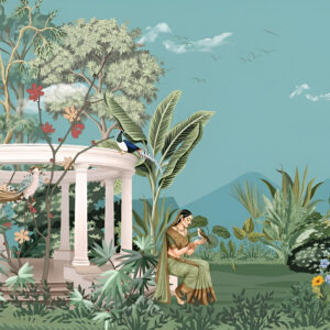 Traditional-mughal-queen-garden-historical-place-