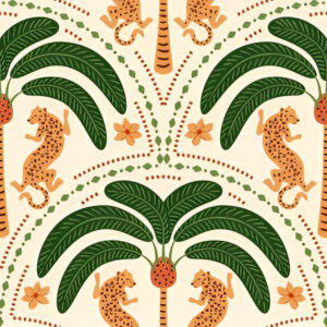 Multicolour tropical leopards