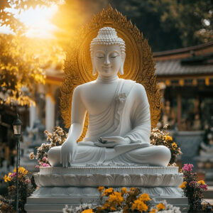 Image-photo buddha-head-big-forest
